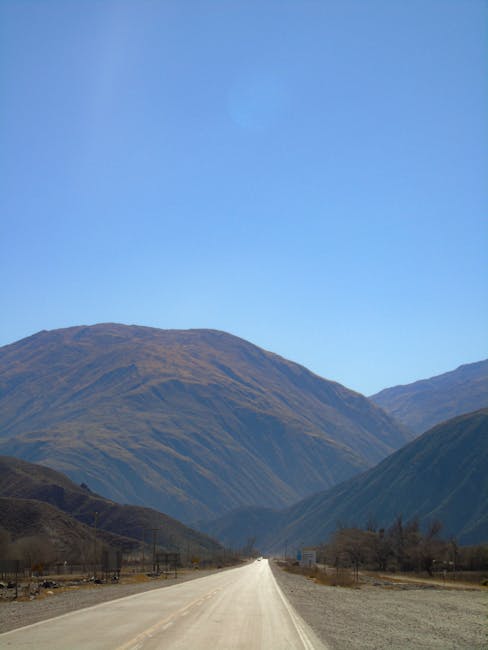 Long open road